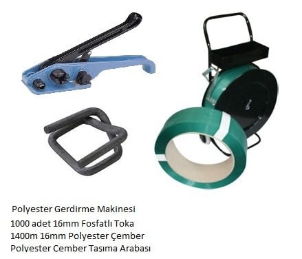 16mm Polyester PET Çemberleme Takımı 4 Parça Set