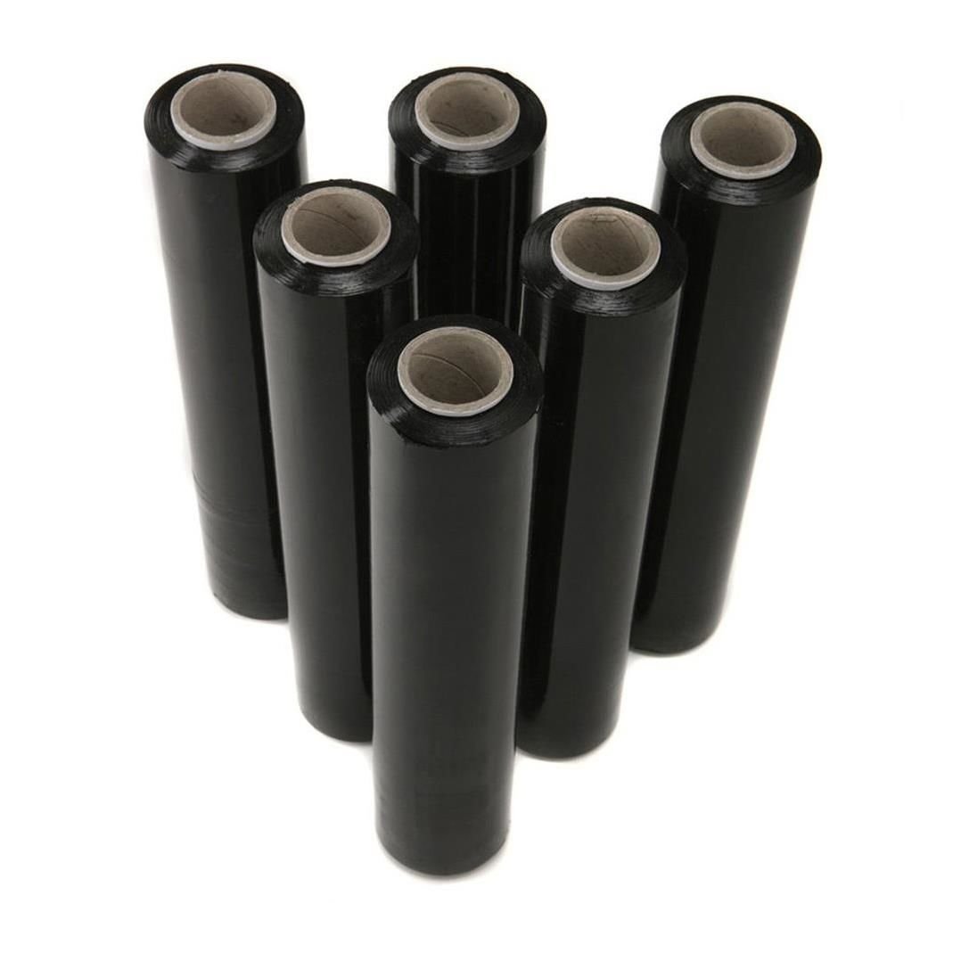23 MİKRON SİYAH STREÇ KOLİ 6'LI - 2.000gr./ad.